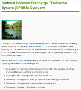 National Pollutant Discharge Elimination System (NPDES) Overview